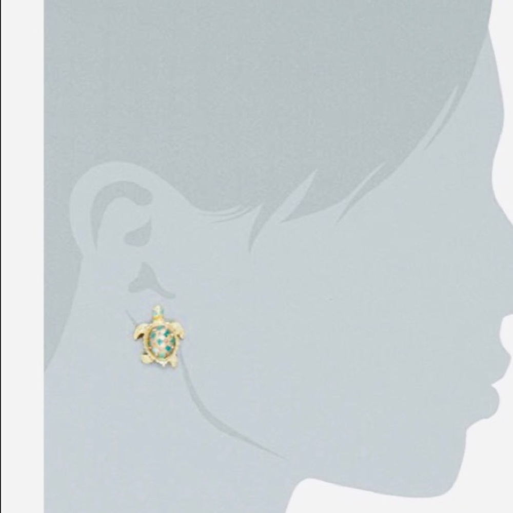 New Betsey Johnson Turtle Stud Earrings - Picture 11 of 16
